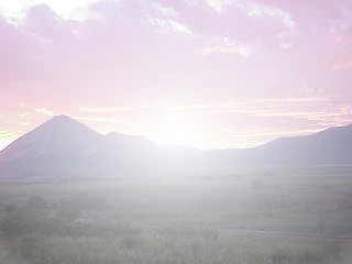 Majestic purple mountains